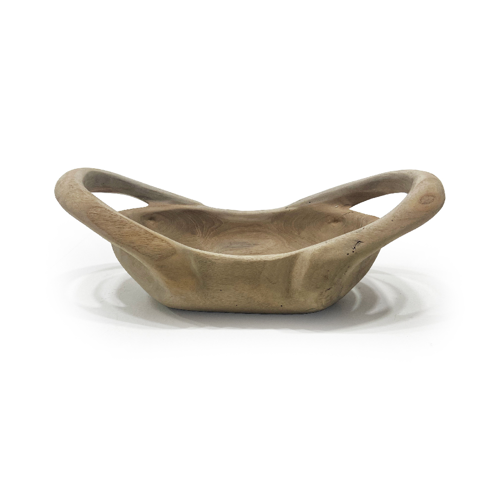 Decoração Madeira Bowl Rust L40xP20xA15cm