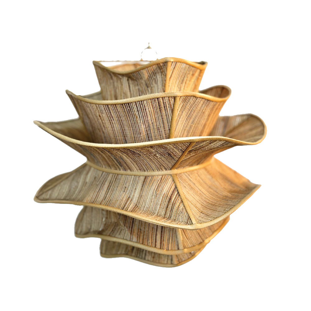 Pendente Fibra Flor Jacinto Dagua Mawar Ø:60 X A:60 CM