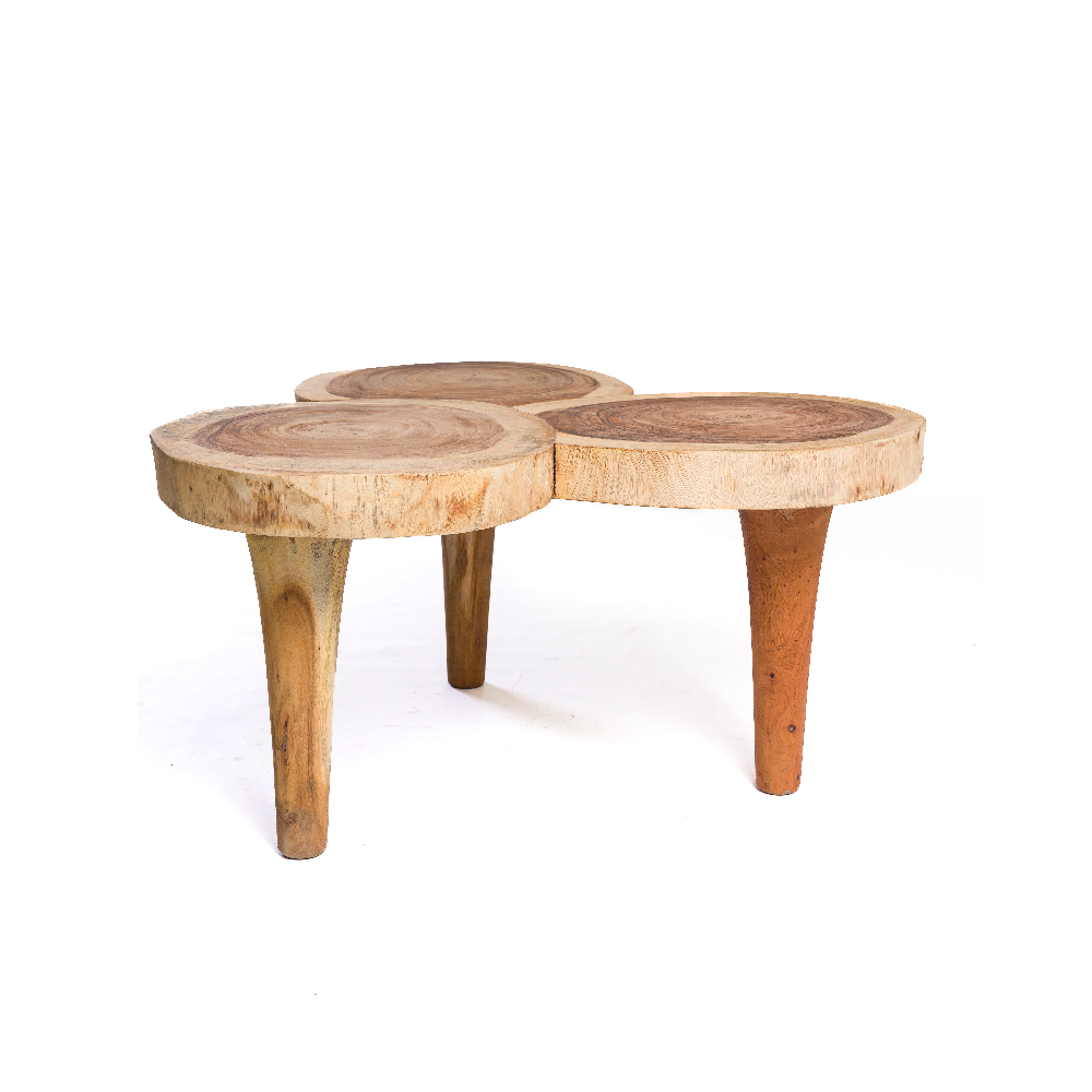 Mesa Centro | Lateral Teca Bonnet - L:127X P:120 X A:45 CM