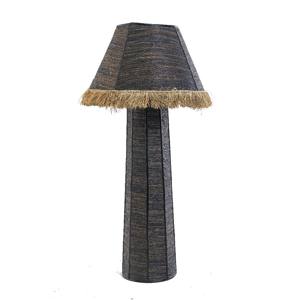 Luminaria Piso Fibra Flor Jacinto Dagua Tivoli D55xA122cm