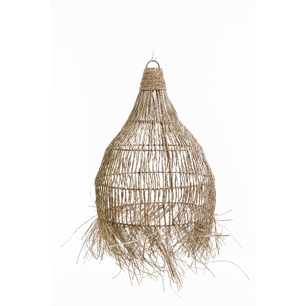 Luminária Fibra Natural Ikat - Ø:37 X A:65 CM