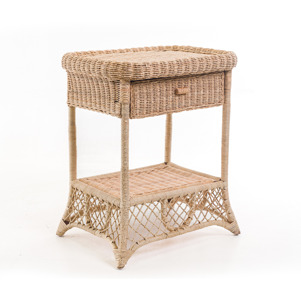 Mesa Cabeceira Rattan Gatri - L:55 X P:40 X A:60 CM
