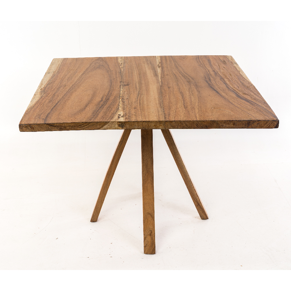 Mesa Quadrada Madeira Ulwuatu - L:100 X P:100 X A:75 CM