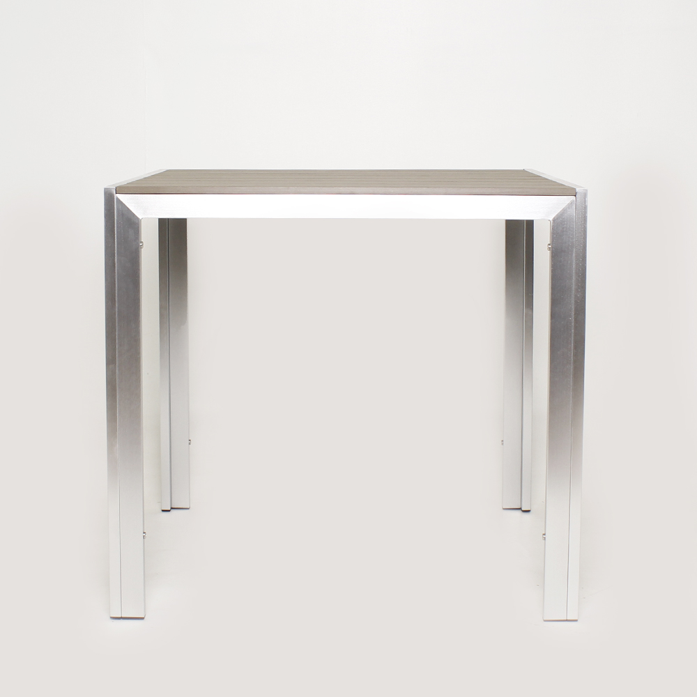 Mesa Quadrada Allu | Poliwood Balin - L:80 X P:72 X A:75 CM