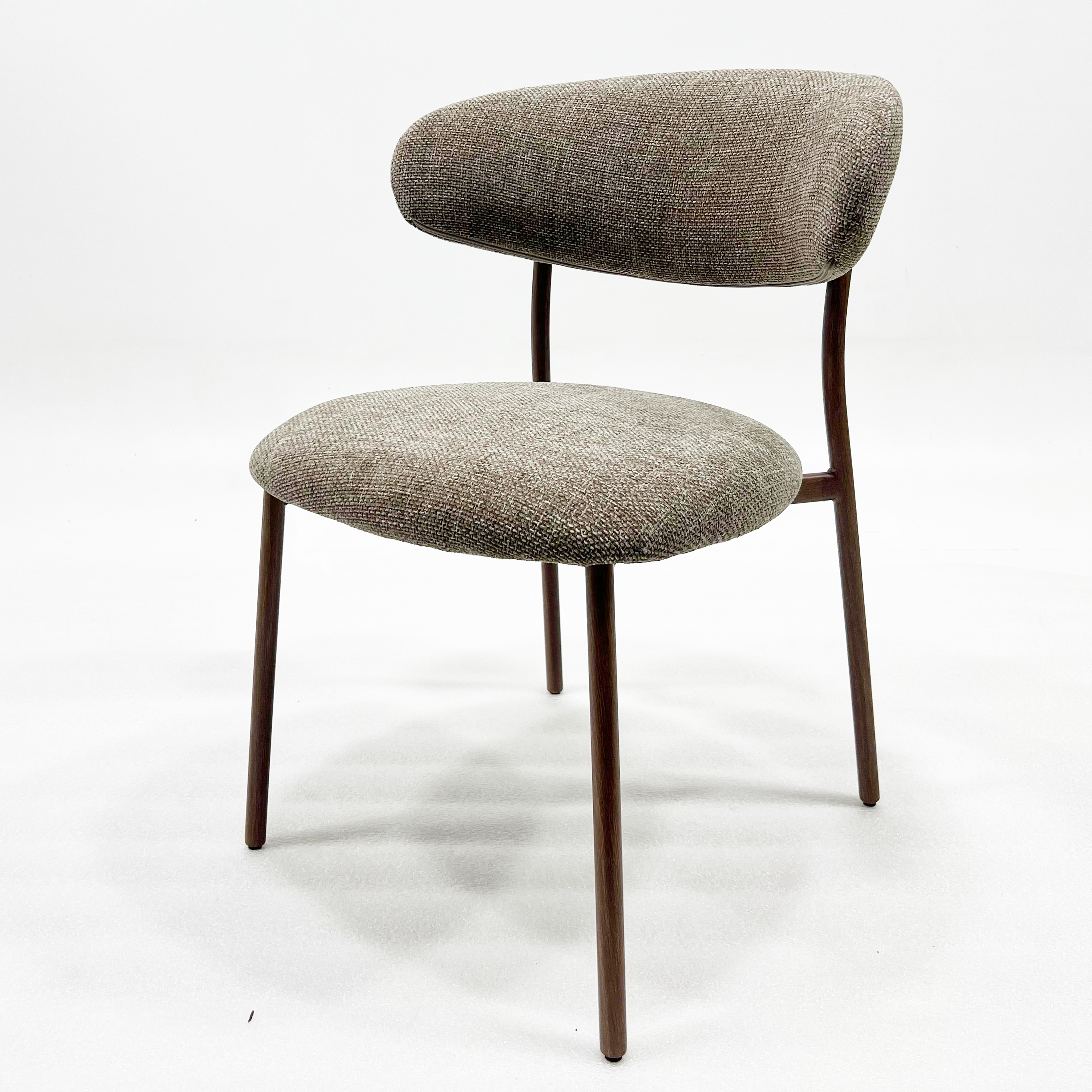 Cadeira Djerba Marrom Médio - Pés em Wood Paint - L:55 X P:61,5 X A:78,5 CM