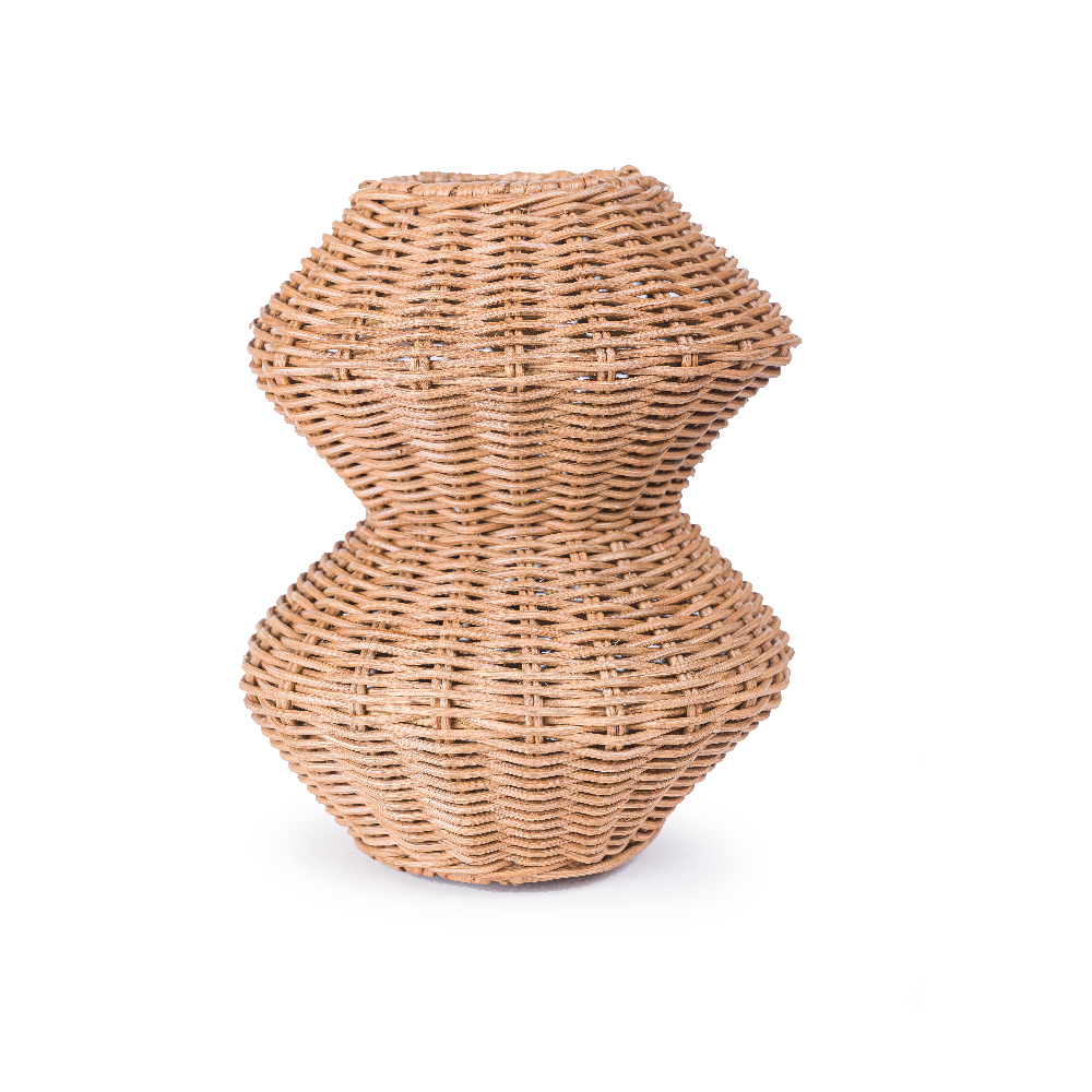 Vaso Rattan Paola Ribeiro 2 - Ø:15 X A:15 CM