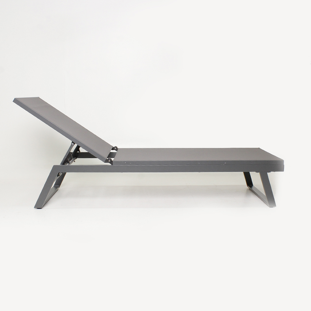 Espreguicadeira Allu Sollar Cinza - L:197 X P:64 X A:34 CM